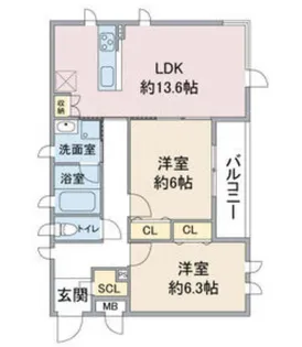 ソレーユ代官町【1階】の間取り