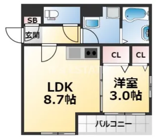 ARPEGGIO西代【2階】の間取り