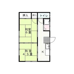 高橋アパート【1階】の間取り