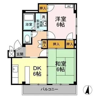 メゾンイナバ A【2階】の間取り