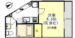 モダンモート徳丸【2階】の間取り