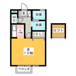 エス・ブロード【2階】の間取り