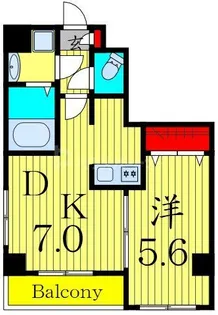 メゾン ド シエルIX【7階】の間取り