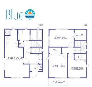 神奈川県川崎市中原区中丸子【一戸建】の間取り