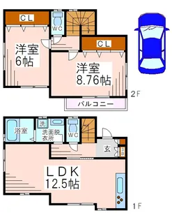 東京都稲城市百村【一戸建】の間取り