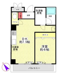 ハートパーク北新宿【2階】の間取り