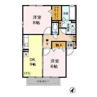 イーストプラザ A【2階】の間取り
