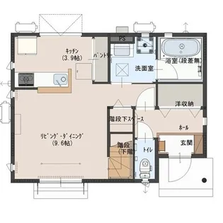 栃木県小山市東城南2【一戸建】の間取り