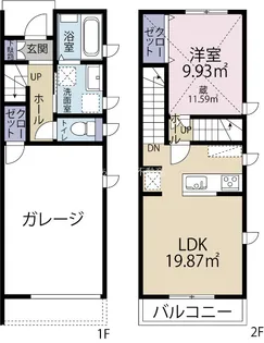 静岡県浜松市中央区上島7【一戸建】の間取り