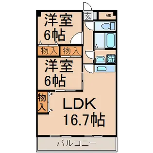 コンフォール・霞【3階】の間取り