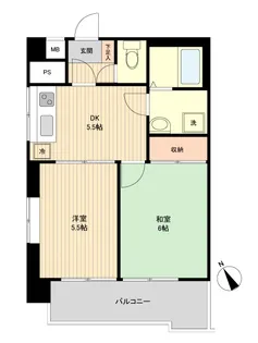東京都世田谷区上馬5【マンション】の間取り