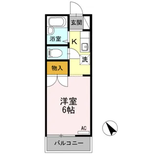 ヴァンセーヌ今村 A棟【1階】の間取り