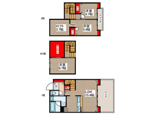 千葉県市川市妙典2【一戸建】の間取り