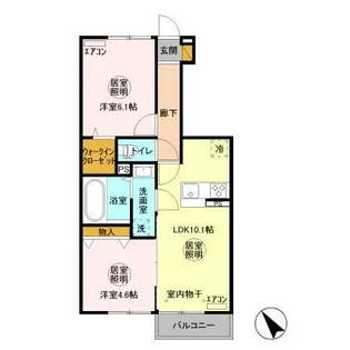 アルストロメリア【1階】の間取り