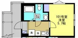 ハレ アラワイ【1階】の間取り