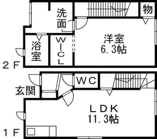 D BOX山室【2階】の間取り