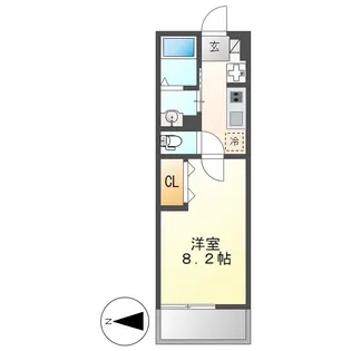 1Kの間取り画像