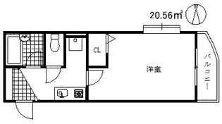 エスリード三宮フラワーロード【2階】の間取り