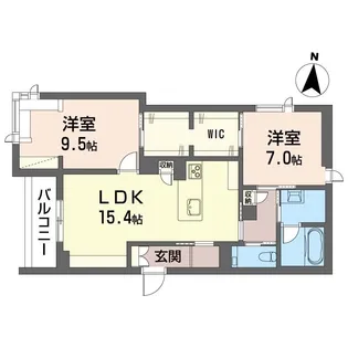 カーサレジオ【2階】の間取り