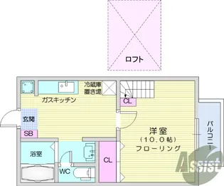 エスポワール・シャトー愛子2【1階】の間取り