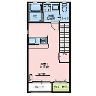 Heights Yamabiko(ハイツヤマビコ)【2階】の間取り