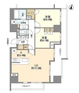 東京都文京区本郷1【マンション】の間取り