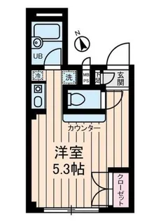 トランタンビュー東駒形【2階】の間取り