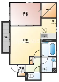 ニュージーコート大村【1階】の間取り