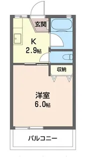 1Kの間取り画像