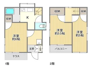 埼玉県富士見市貝塚1【一戸建】の間取り