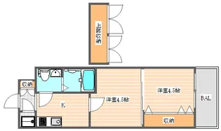 No.48 PROJECT2100博多【4階】の間取り