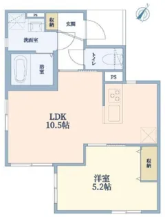 東京都杉並区阿佐谷北2【マンション】の間取り