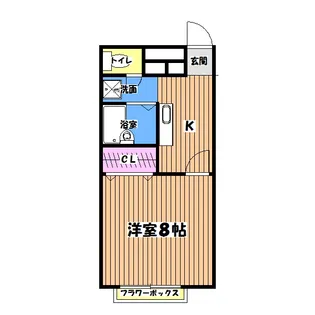 アムールYUGI【2階】の間取り