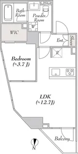 ルミーク大山【4階】の間取り