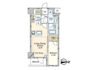 ルジェンテ両国【4階】の間取り