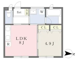 CASA ROSA【1階】の間取り