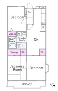 ランドフォレスト北越谷II【3階】の間取り