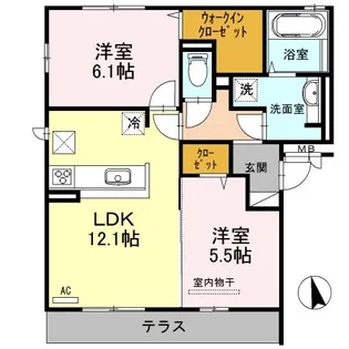 Fiorente Uno【1階】の間取り