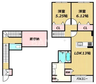 ラ・フレーズ【2階】の間取り