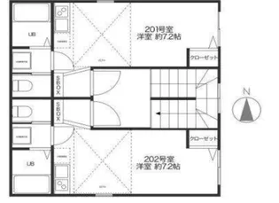 KIフラット3【2階】の間取り