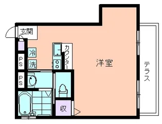 ブランコス二子玉川【1階】の間取り