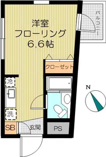 ラフィーネ早稲田【2階】の間取り