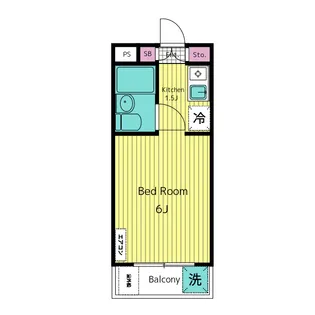 ロータリー祐天寺第2【3階】の間取り