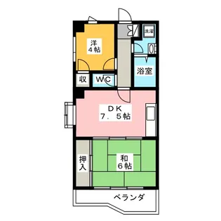 ふじみマンション【5階】の間取り