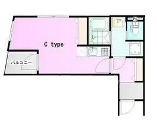 神奈川県藤沢市藤沢【アパート】の間取り