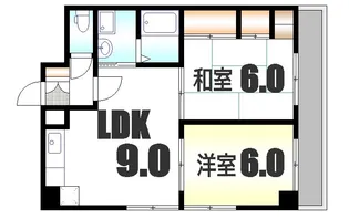 コンフォートNビル3【9階】の間取り