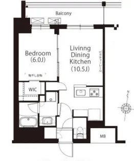 フレンシア高円寺北【2階】の間取り