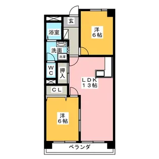 レジデンス明光II【4階】の間取り