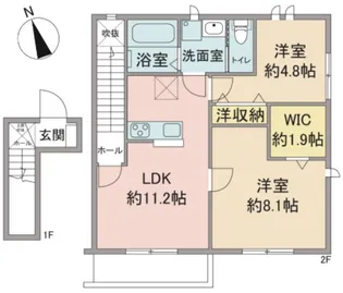 フローレンティアII【2階】の間取り