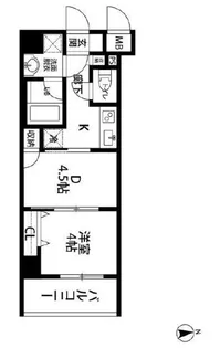 ルクレ東上野レジデンス【3階】の間取り